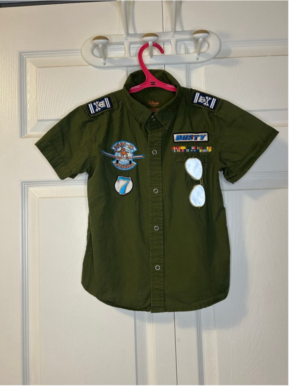 Disney Store Planes Dusty Crophopper Pilot Shirt Boys Size 4